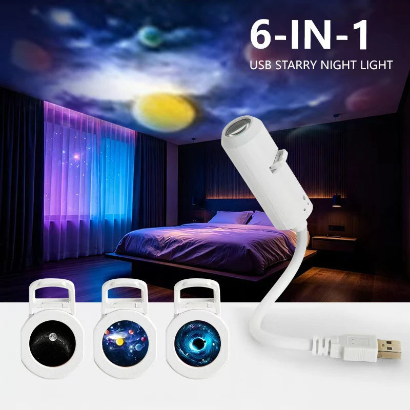 Adjustable Galaxy Projector with Film Discs | Braviixx
