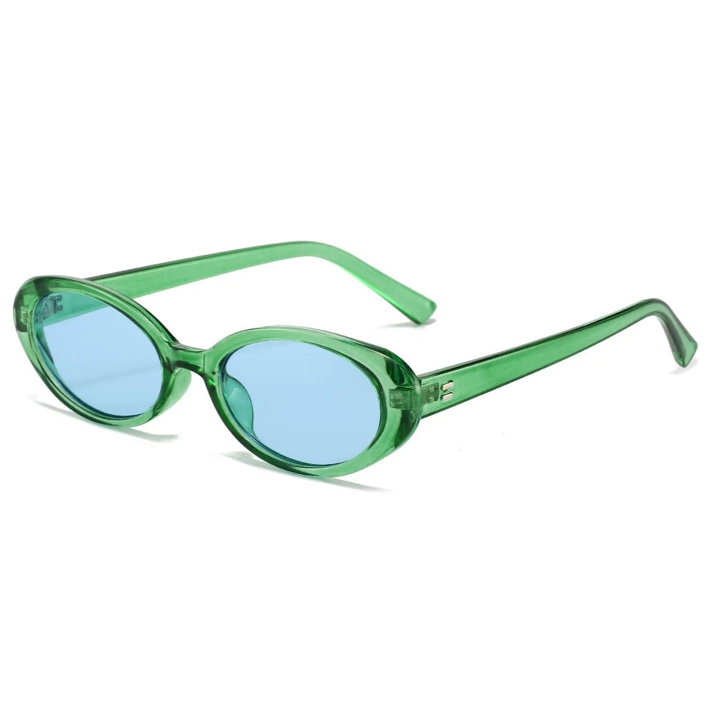 Women's Small Oval Retro Sunglasses | UV400 · Gradient Lens · Vintage Cat Eye | 7 Colours | Braviixx