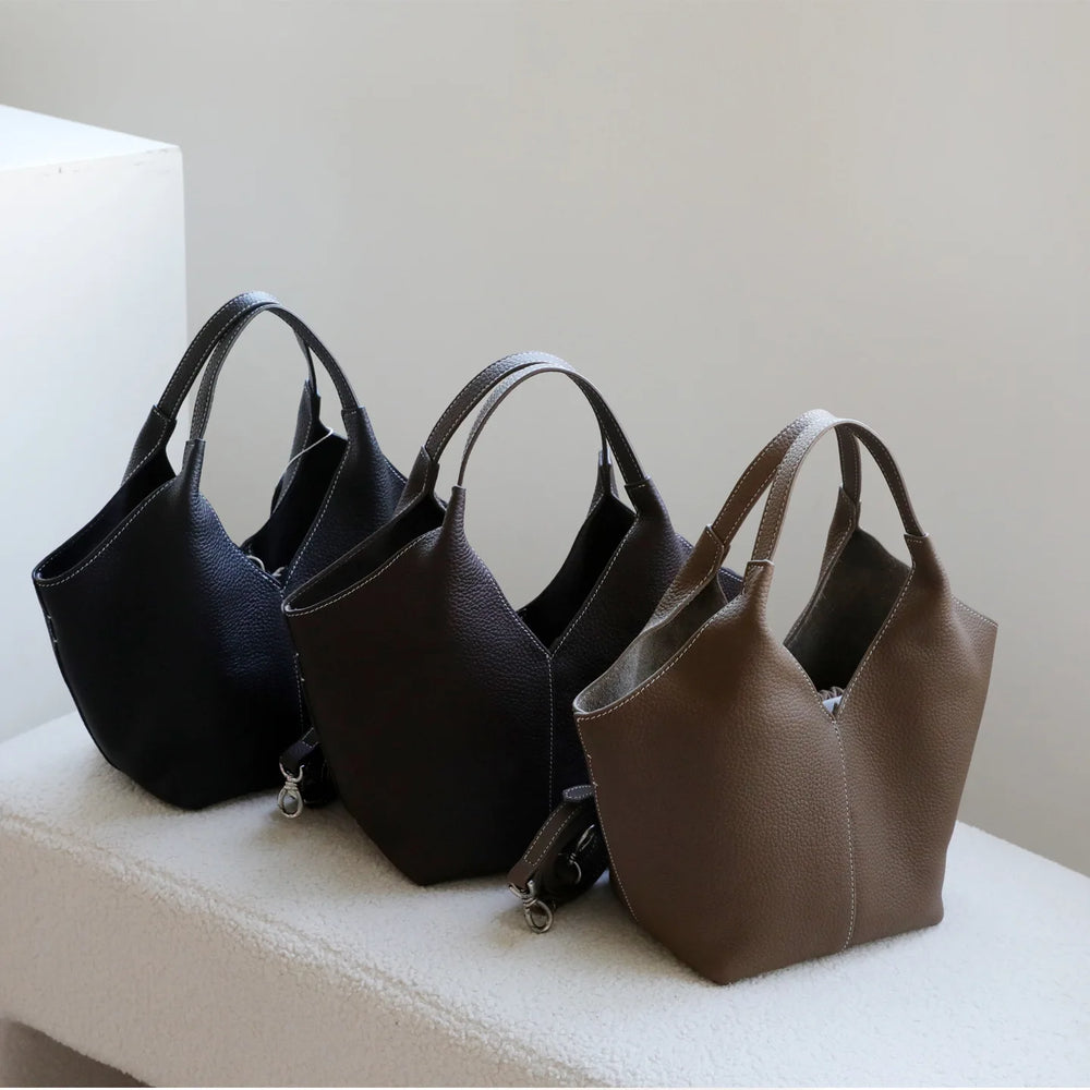 Soft Textured Tote Bag | Everyday Minimalist Handbag | Braviixx