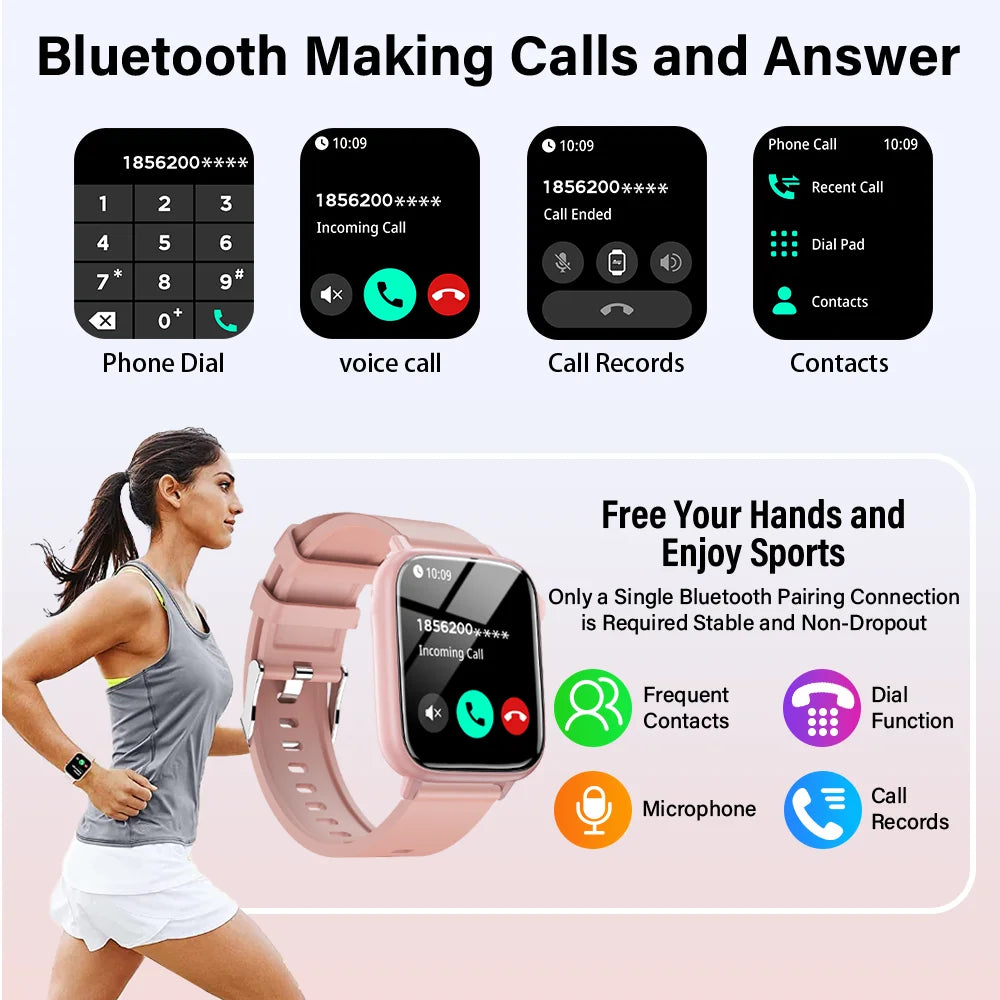 1.83" Bluetooth Calling Smart Watch with Health & Sleep Monitoring | Braviixx