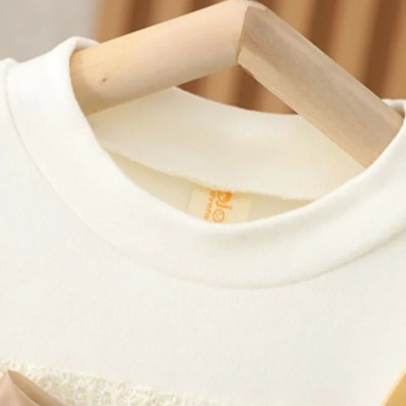 Girls' Long-Sleeve Princess Dress | Big Bow A-Line Dress | 10M–5Y | Braviixx