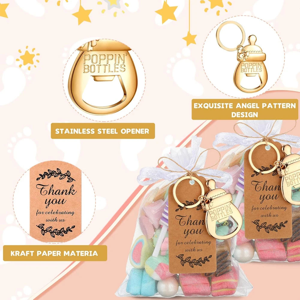 10-Pack Baby Shower Bottle Opener Favors | Braviixx