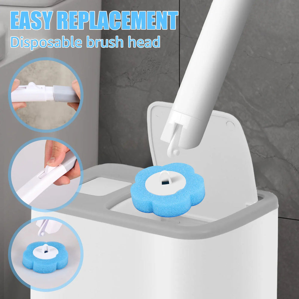 Disposable-Head Toilet Cleaning Brush | Braviixx
