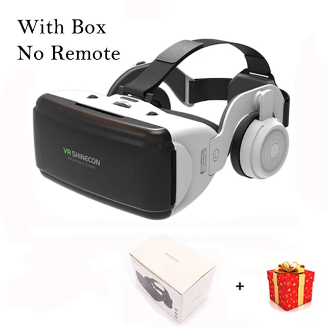 VR Headset with Built-In Headphones | 3D Virtual Reality Glasses for Smartphones | Braviixx