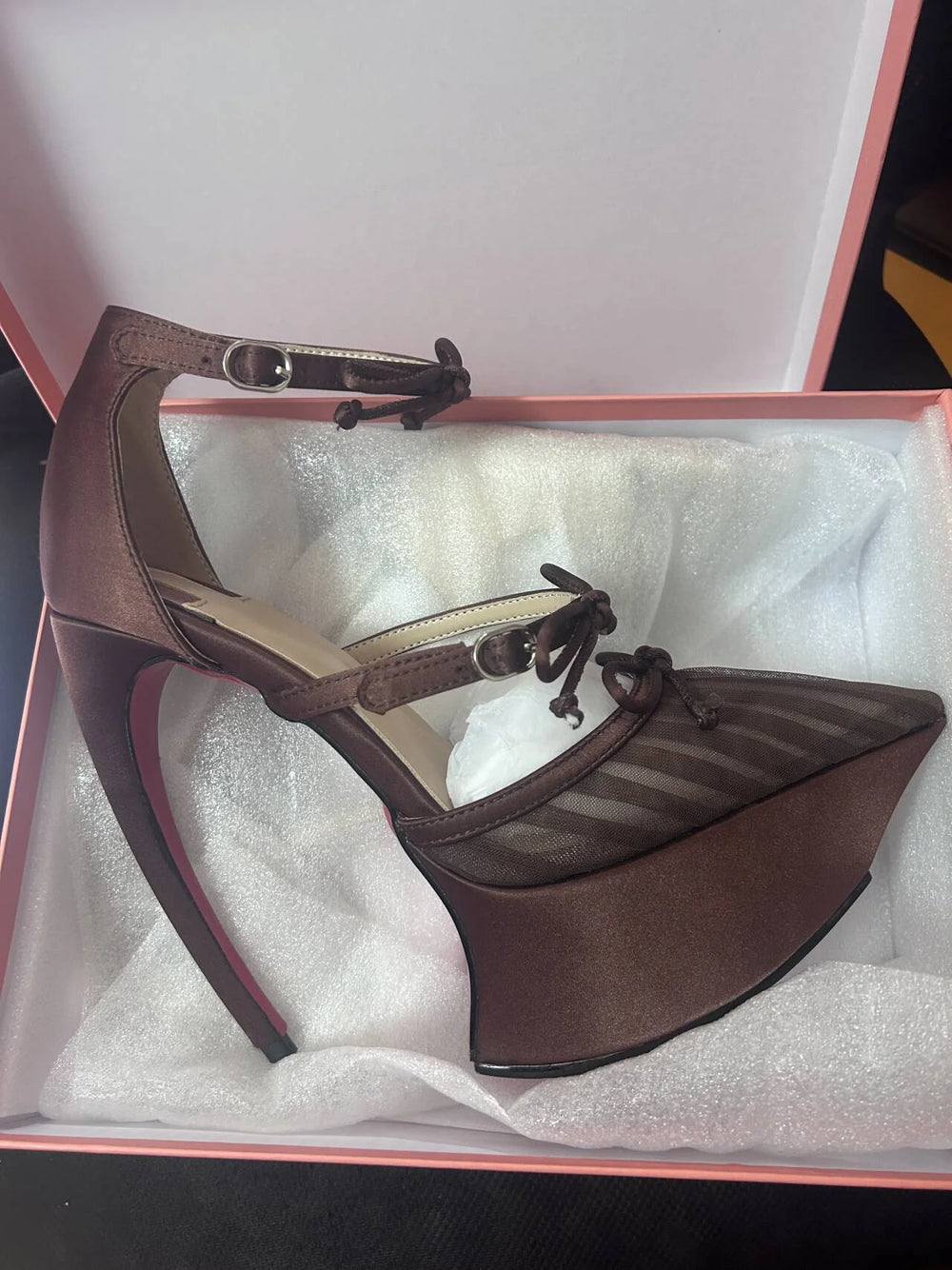 Pointed-Toe Platform Heels | Buckle-Strap & Bow Styles | Braviixx