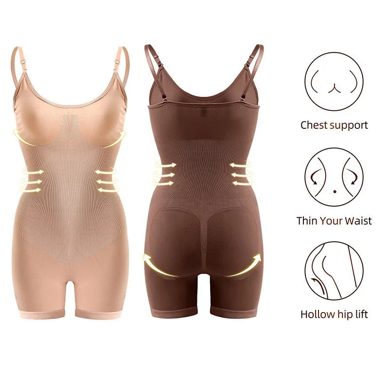 Women's Mid-Thigh Shapewear Bodysuit | Braviixx