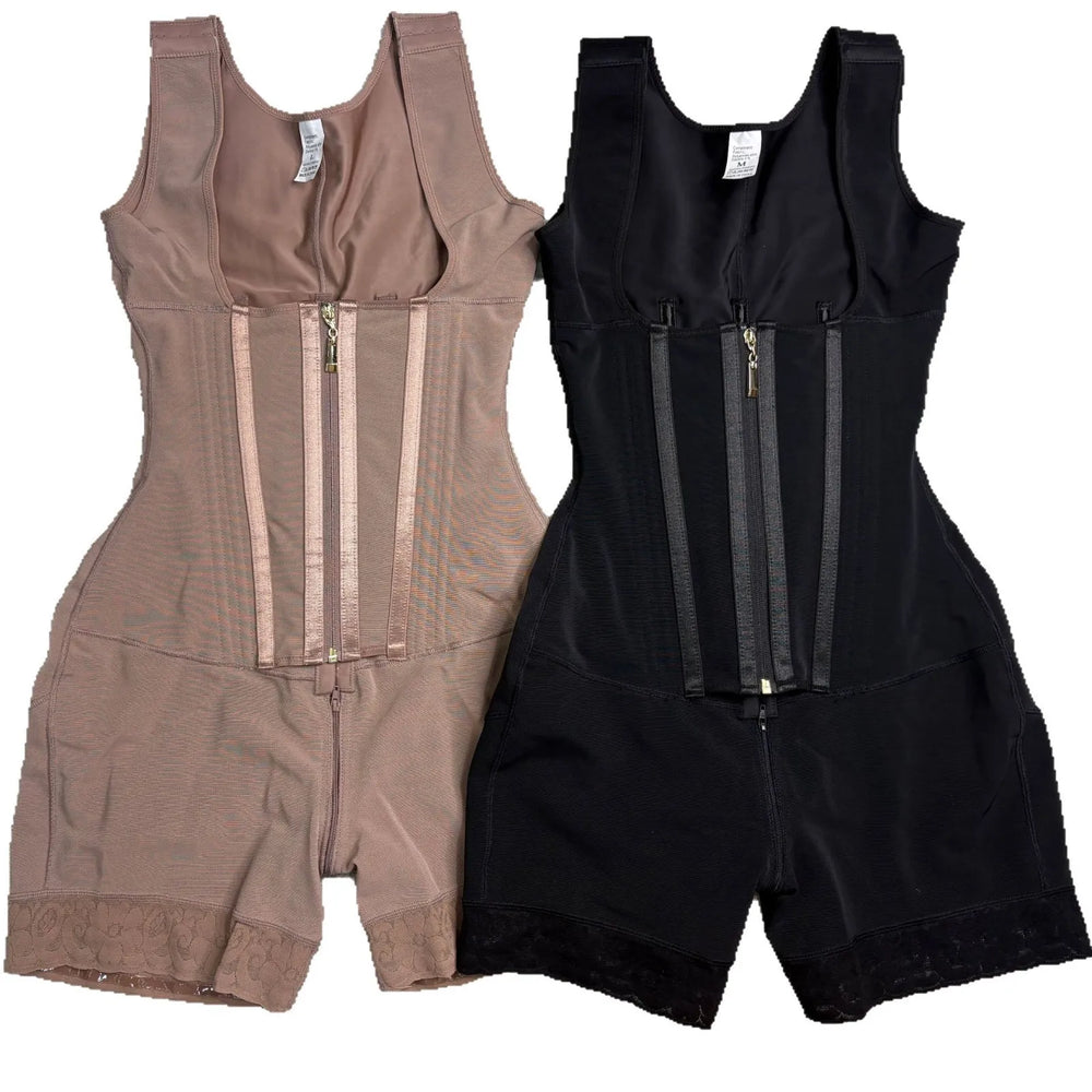 Colombian Faja Zip-Crotch Bodysuit | Firm Control | Braviixx