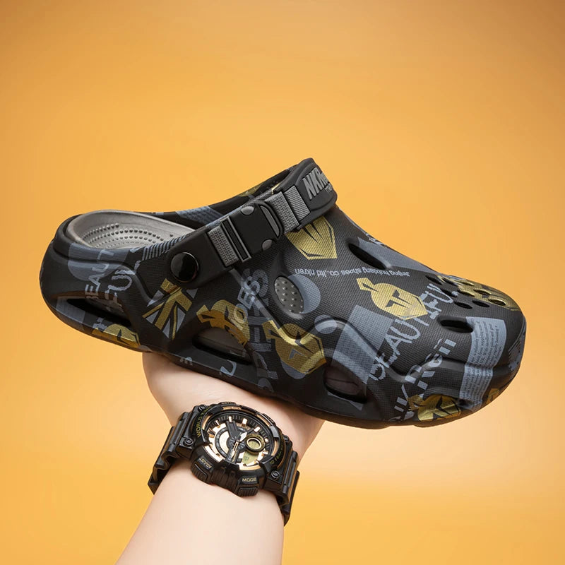 Men's EVA Casual Clogs | Thick-Sole Beach Sandals | Slip-On Garden Shoes | 5 Colors | EU 39–45