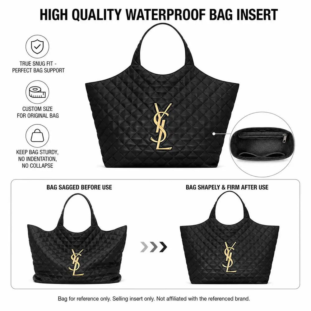 Handbag Organizer Insert | Zip Pocket & Two Sizes | Braviixx