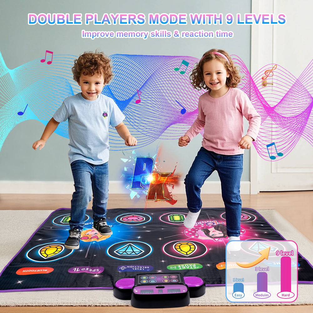 Electronic Dance Mat | Dual-Player Music Game | Braviixx