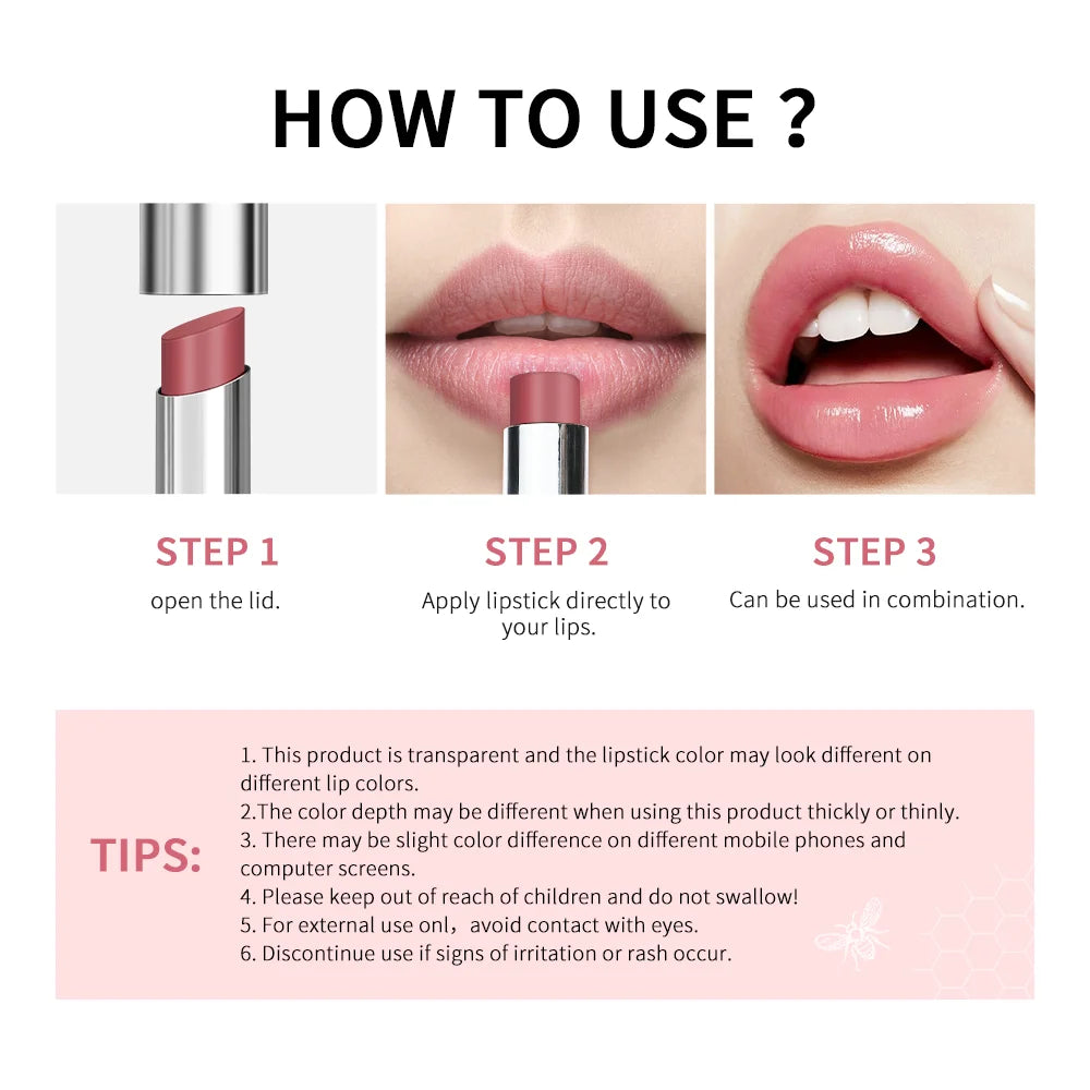 Lakerain Nearly Lipstick | Tinted Lip Balm Stick · Deep Moisturising · Natural Lip Colour | Braviixx