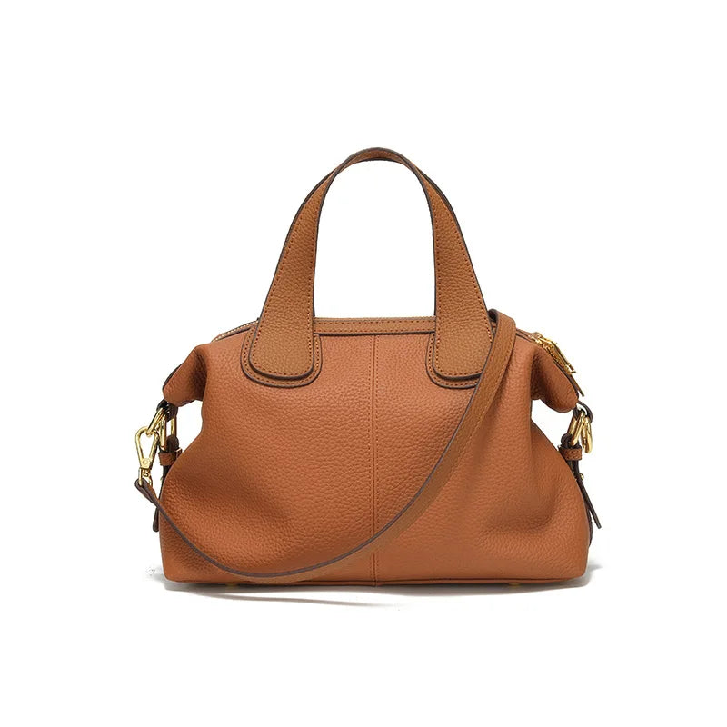 MKCCCKA Underarm bag TOGO cow leather French Tote bag 2025 New Fashion large capacity portable one shoulder Leather women's bag