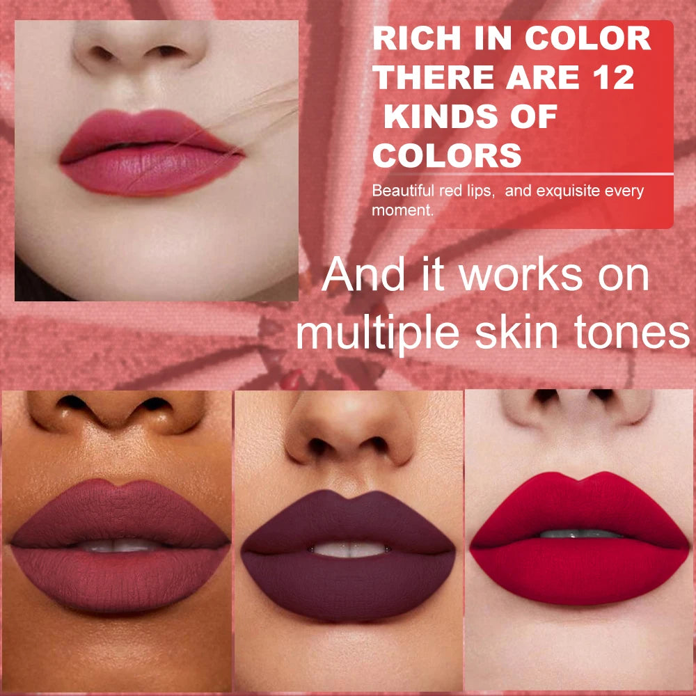 6-Piece Waterproof Long-Lasting Lip Liner Pen Set