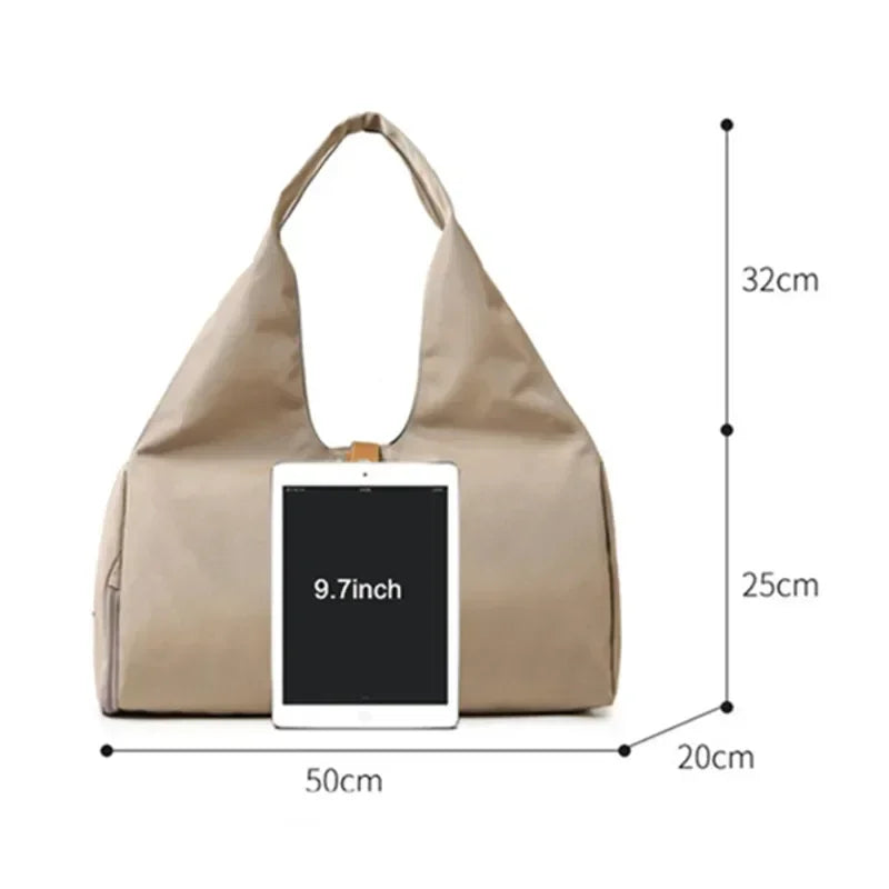 Women's Yoga & Gym Tote Bag | Shoe & Wet Compartments | Braviixx