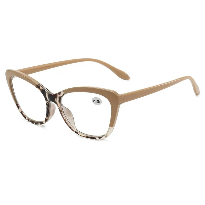 ERIKOLE Cat Eye Reading Glasses | Colour Block Frame · HMC Lens · Plain or +1.00 to +4.00 | Braviixx