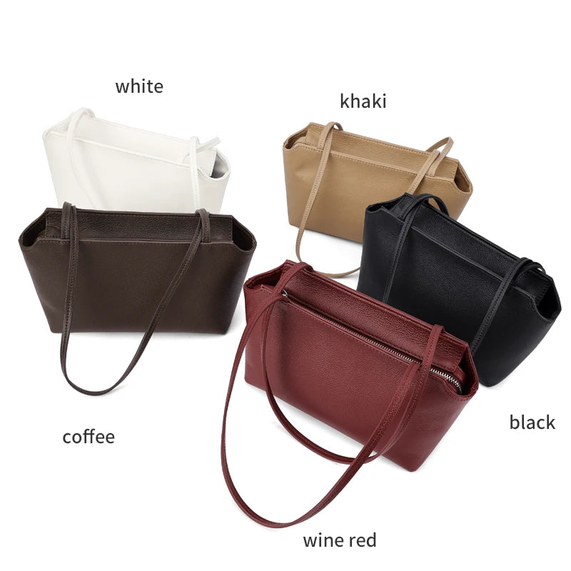 Mini Textured Shoulder Bag | Minimalist Zip Handbag | Braviixx