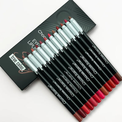 12-Color Matte Lip Liner Set | Lip Pencil Gift Set | Braviixx