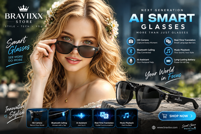 M89 Camera Smart Glasses with Audio & Translation | Braviixx