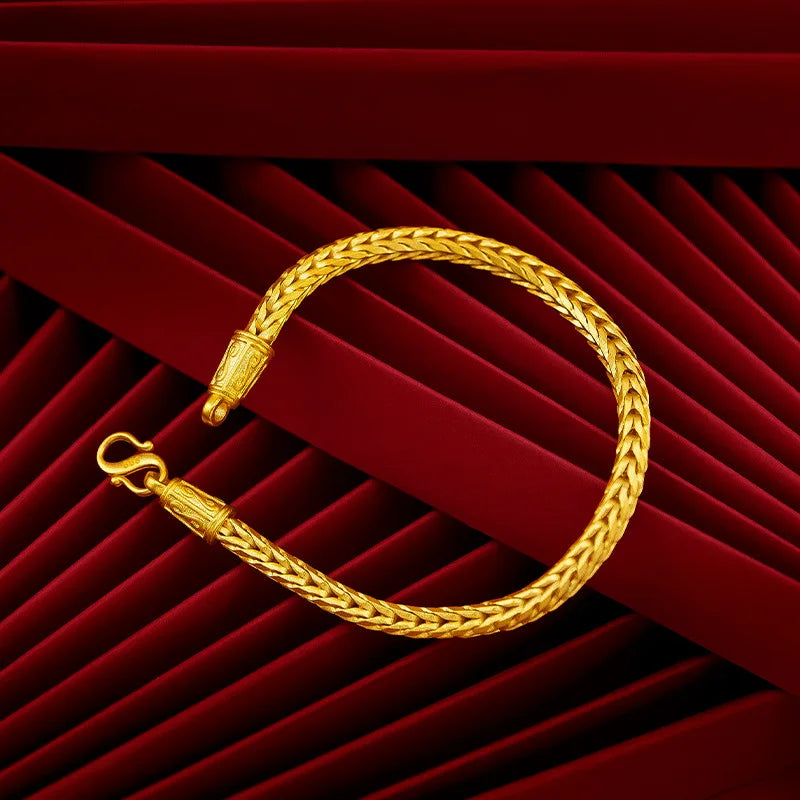 18K Gold Plated Ball Chain Bracelet | Luxury Vintage Wedding & Party Jewelry | GDTC Certified | Braviixx