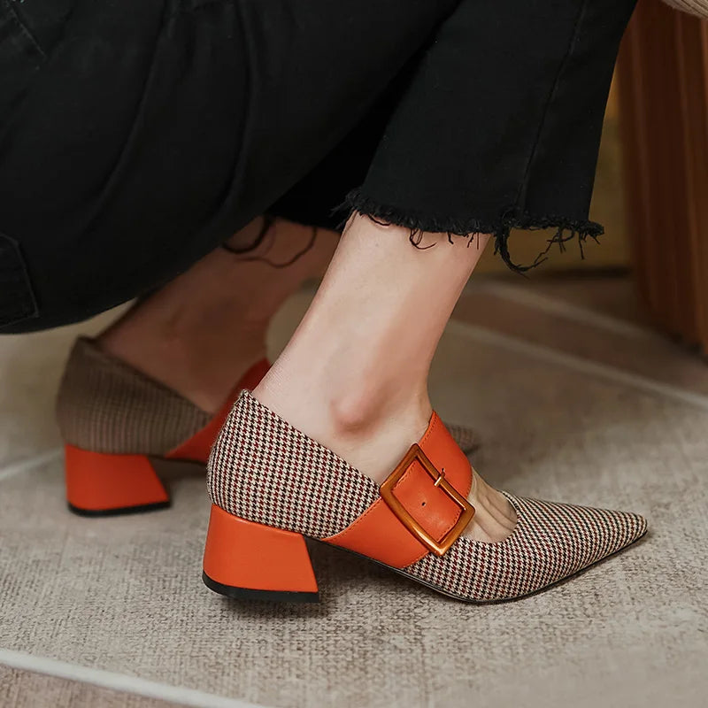 Mary Jane Shoes Woman Fashion 2026 Spring Brand Design Women Pumps High Heels Femme Pointed Toe Party Ladies Shoes Heels Women
