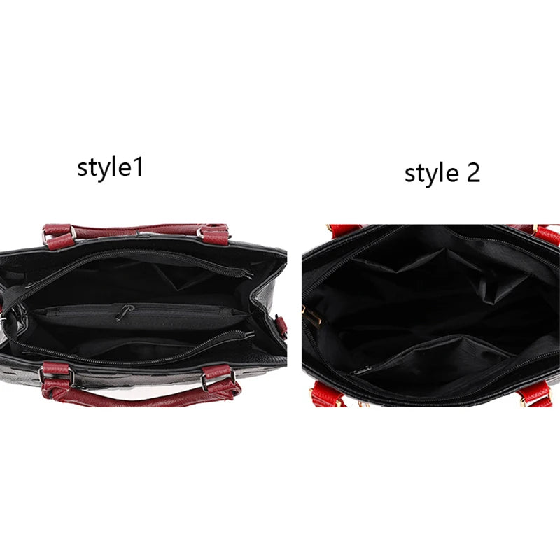 Women's PU Top-Handle Handbag | Letter & Check Styles | Braviixx