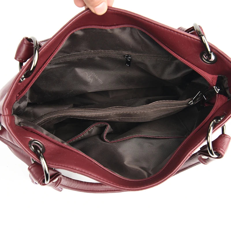 Tassel Shoulder Bag | Multi-Pocket PU | Braviixx