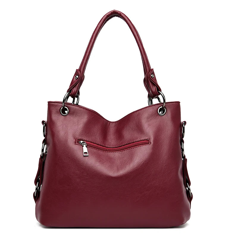 Tassel PU Shoulder Bag | Multi-Compartment Handbag | Braviixx