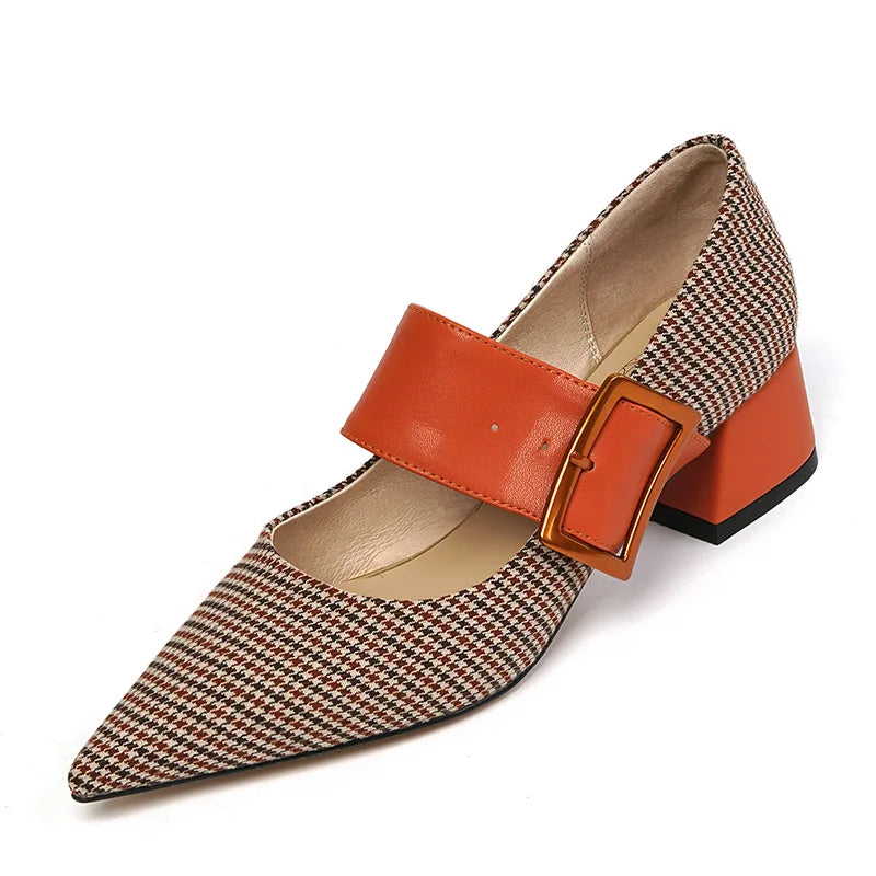 Mary Jane Shoes Woman Fashion 2026 Spring Brand Design Women Pumps High Heels Femme Pointed Toe Party Ladies Shoes Heels Women