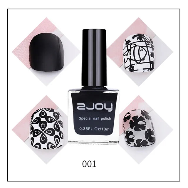 10ml Nail Art Stamping Polish | 11 Color Options | Braviixx