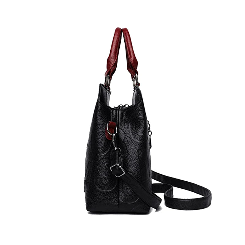 Women's PU Top-Handle Handbag | Letter & Check Styles | Braviixx
