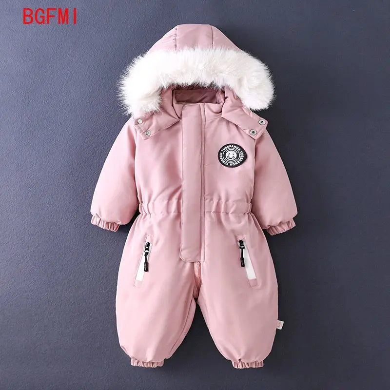 Kids’ Hooded Winter One-Piece Suit | Braviixx