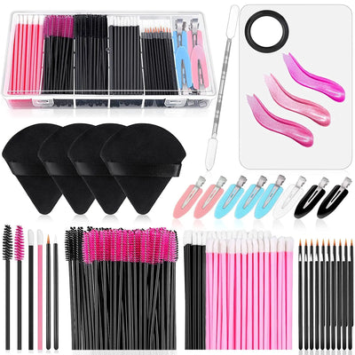 Disposable Makeup Applicators Kit | Mascara Wands, Lip Brushes, Eyeliner Wands & More