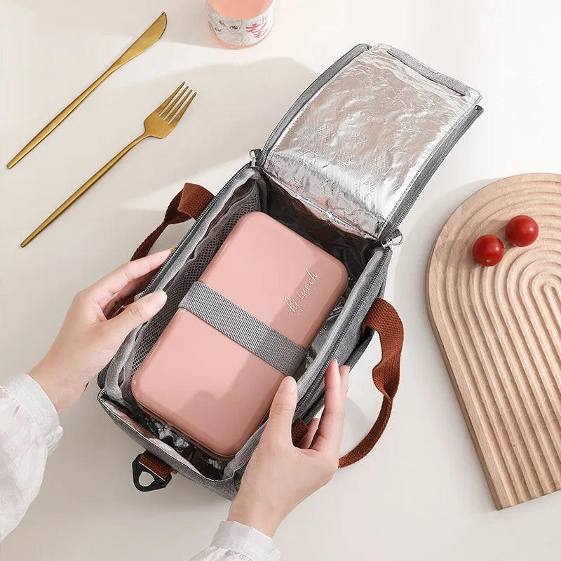 Insulated Lunch Tote Bag | Adjustable Shoulder Strap | Braviixx