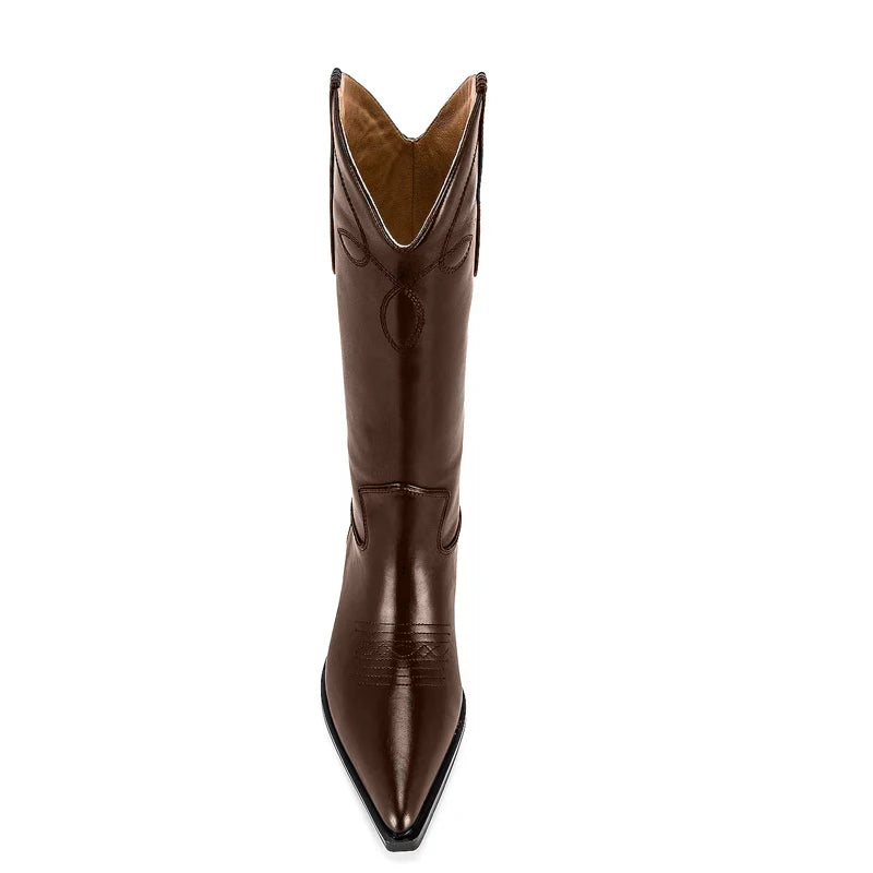 Western Boots | Embroidery & 7 cm Heel | Braviixx