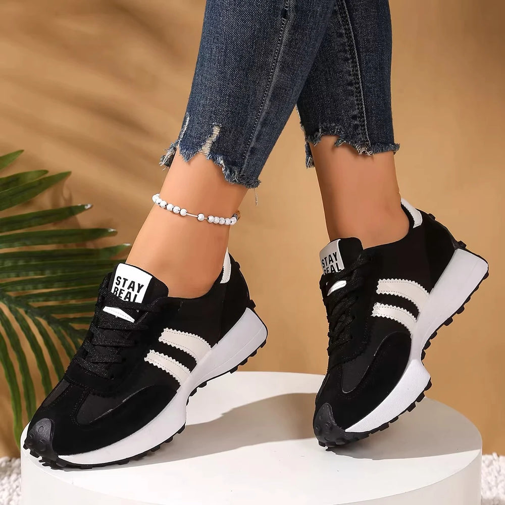 Womens Sneakers Mesh Breathable Walking Shoes Fashion Chunky Platform Sneakers Retro Jogging Footwear Ladies Casual Sports 2026
