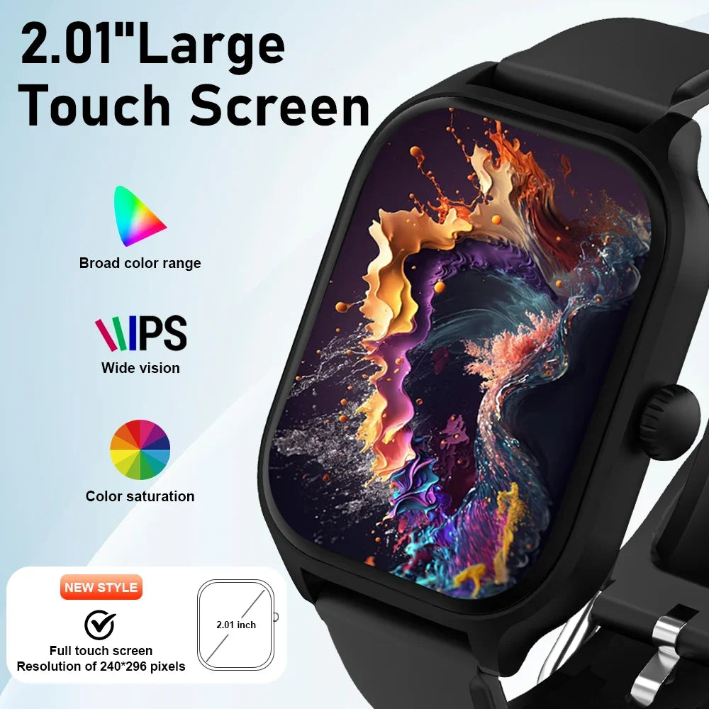 2.01" Bluetooth Smart Watch with Full-Touch HD Display | Braviixx