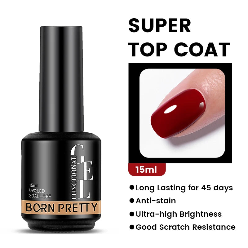 Rubber Base & Nail Gel Coats, 15ml | Braviixx