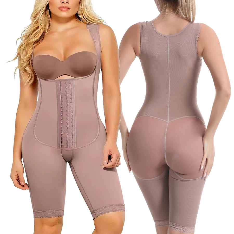 Colombian Faja Hook-Front Bodysuit | Firm Control | Braviixx