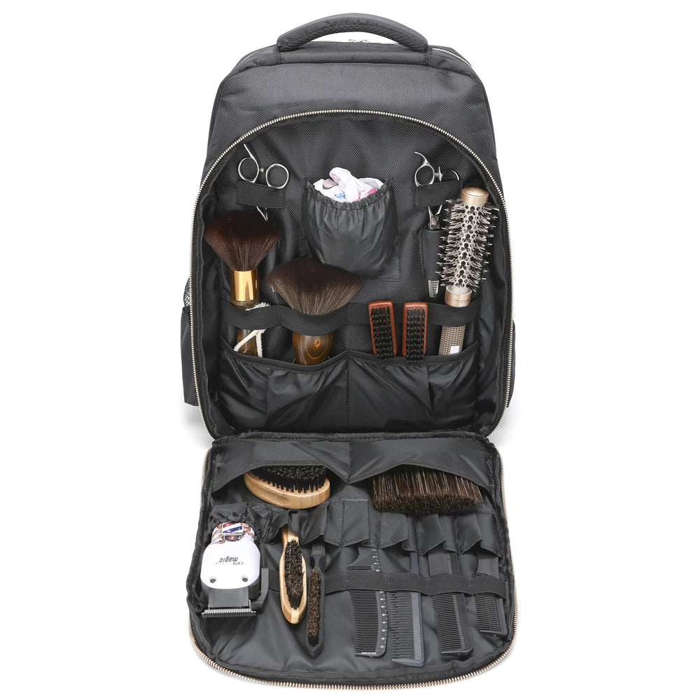 Barber Tool Backpack | Fold-Open Organiser & Mesh Pockets | Braviixx