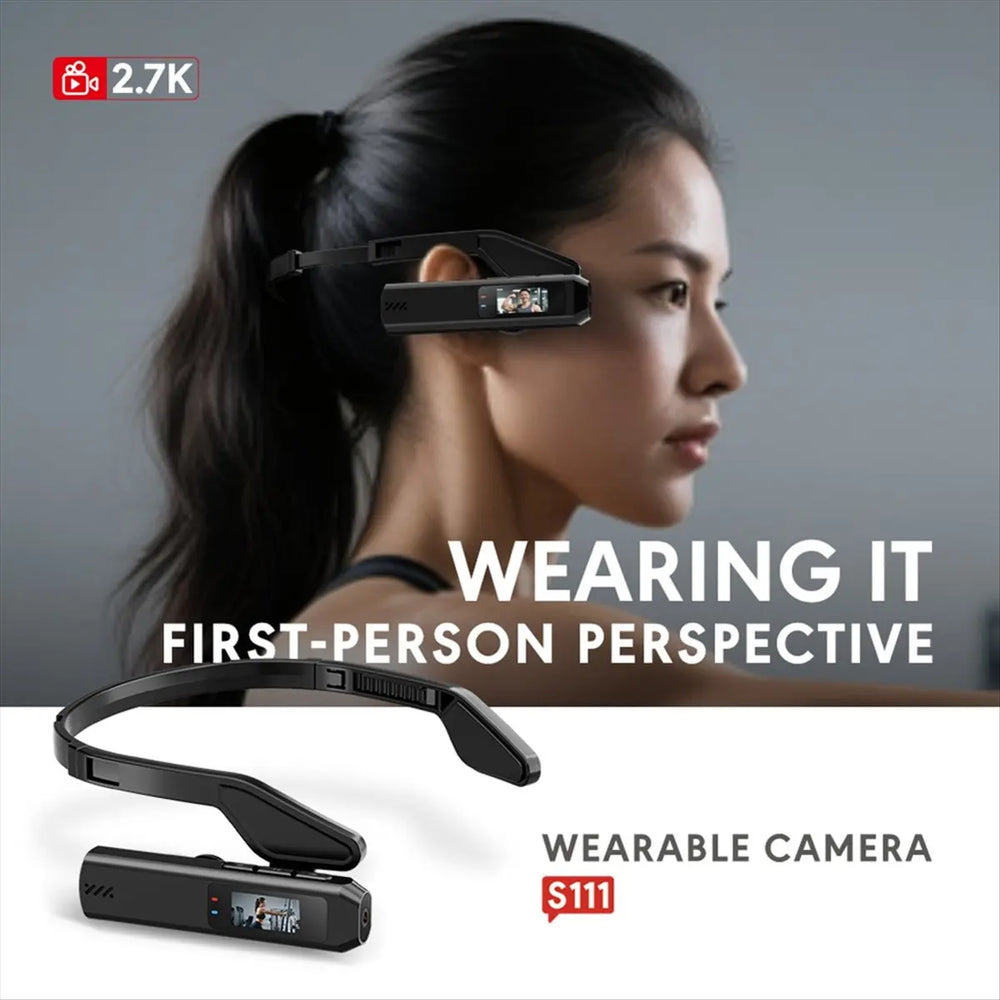 S111 Head-Worn Camera | 2.7K Video & Wi-Fi | Braviixx