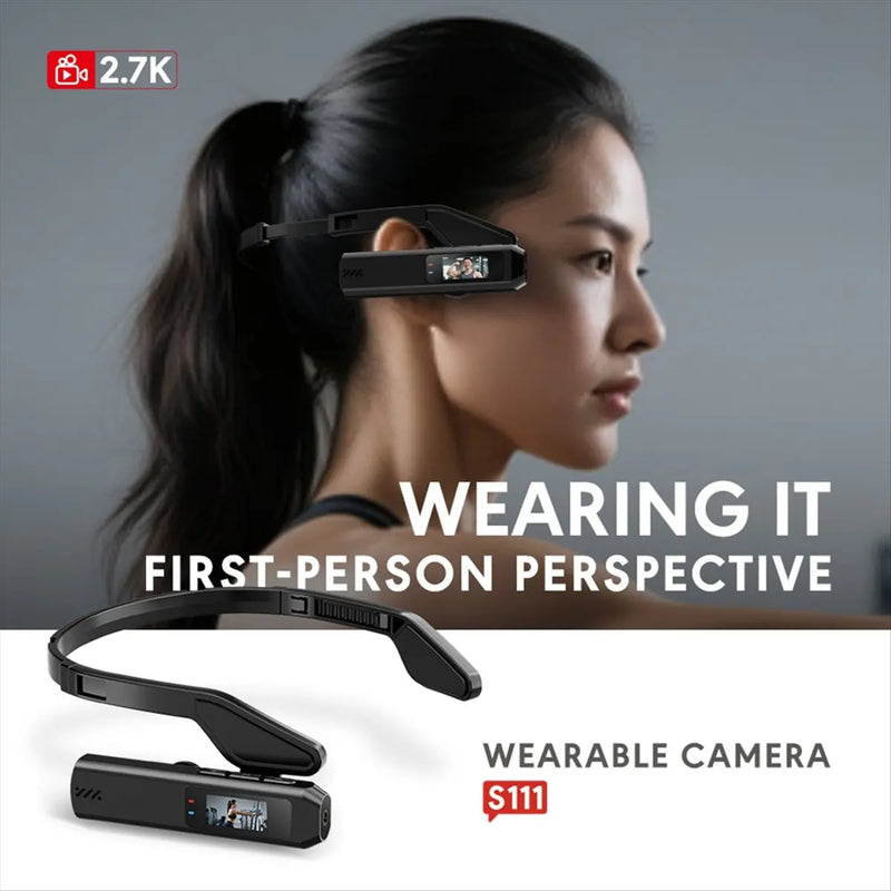 S111 Head-Worn Camera | 2.7K Video & Wi-Fi | Braviixx