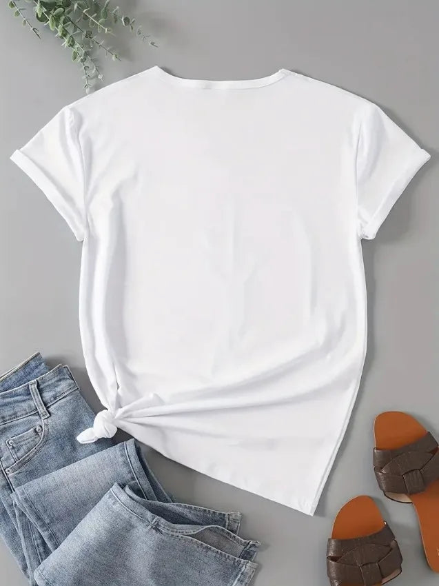 2026 Women's T-shirt Casual Fashion Short Sleeve T-shirt Summer Street Wear Y2k Casual Fashion Women's T-shirts
