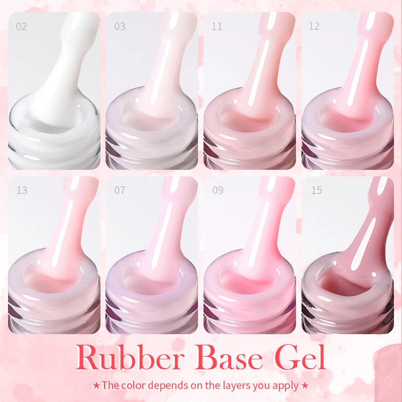 Rubber Base & Nail Gel Coats, 15ml | Braviixx