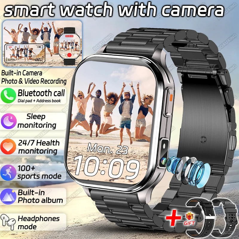 P60 Camera Smartwatch | Bluetooth Calls & LED Flashlight | Braviixx