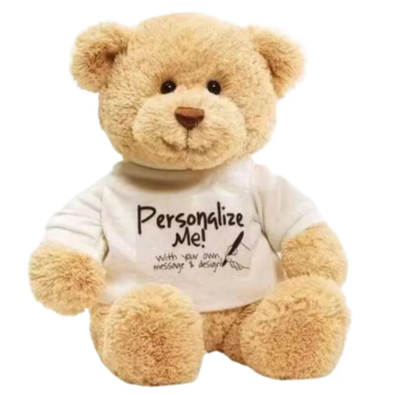 11-Inch Plush Teddy Bear with Removable T-Shirt | Baby Gift | Braviixx