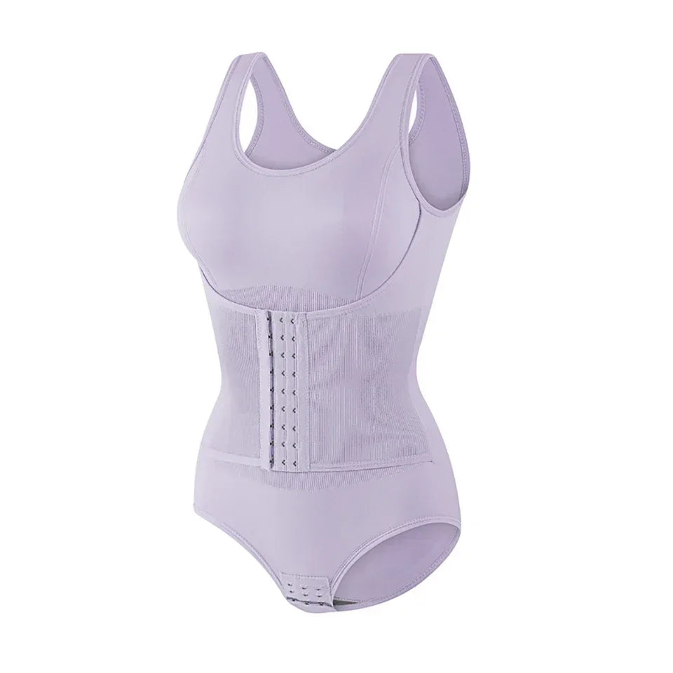 2026 New Bodysuit Shapewear with Zipper Belt Women Tummy Control Fajas Body Shaper Waist Trainer Slimming Cincher Corset Tops