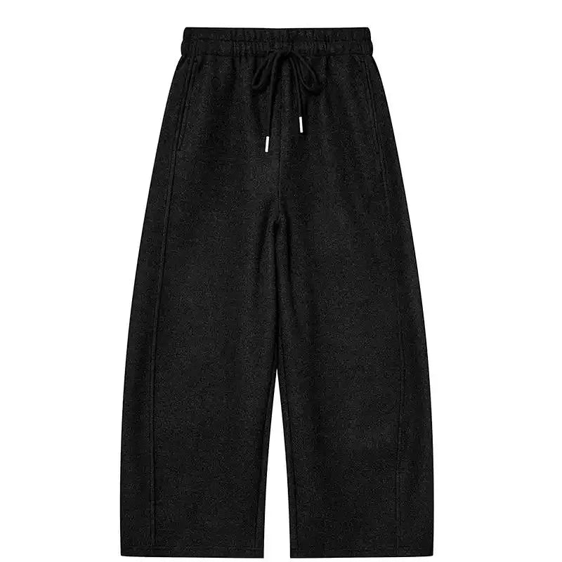 Women's Wide-Leg Culottes with Elastic Waist Drawstring