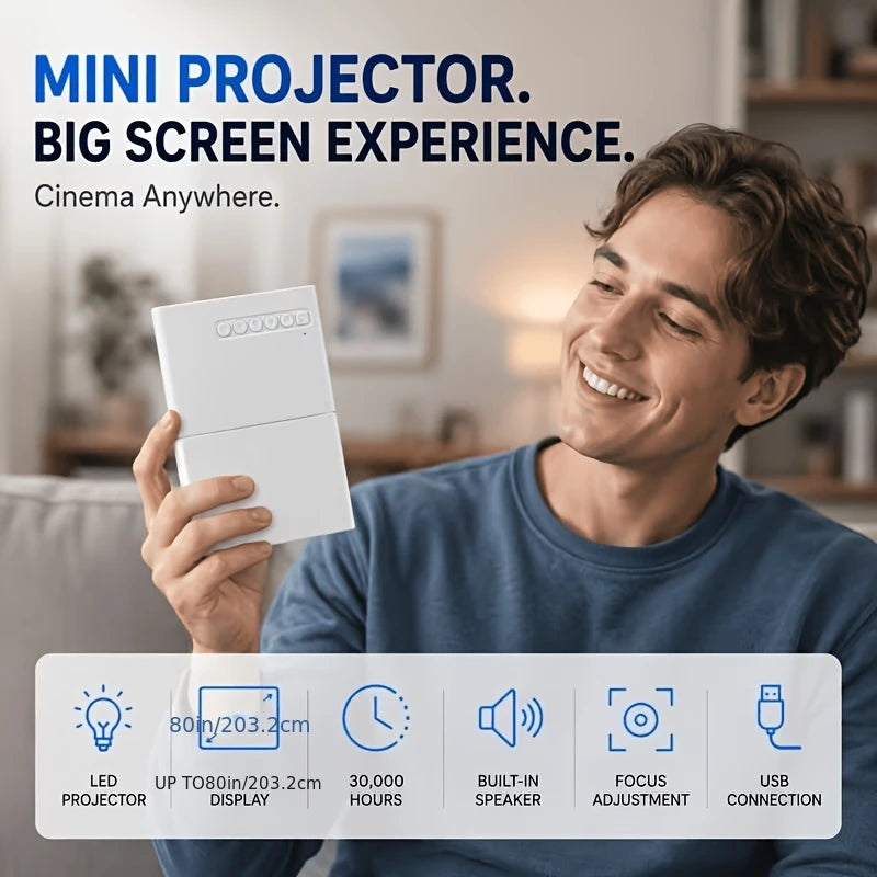 Mini USB Video Projector for Home Viewing | Braviixx