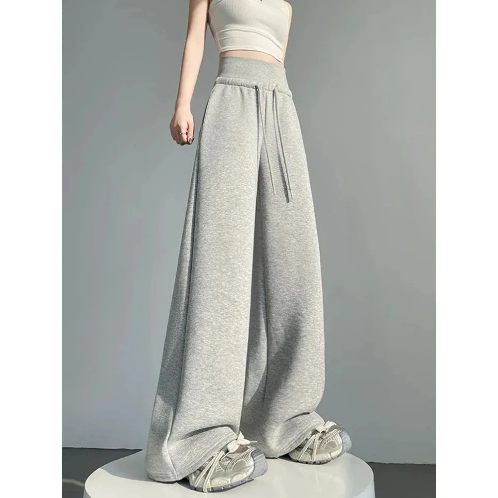 Women's High-Waist Wide-Leg Pants | Drawstring Waist & Pockets | Braviixx