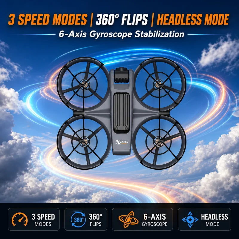 4K Camera Drone with FPV Goggles or Screen Remote | Brushless Quadcopter | Braviixx